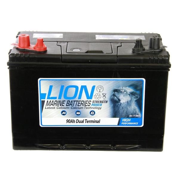 Lion Leisure Sealed Marine Battery - 90Ah Twin Terminals