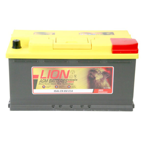 Lion AGM Stop/Start 019 95AH 850CCA Car Battery - 3 year Guarantee