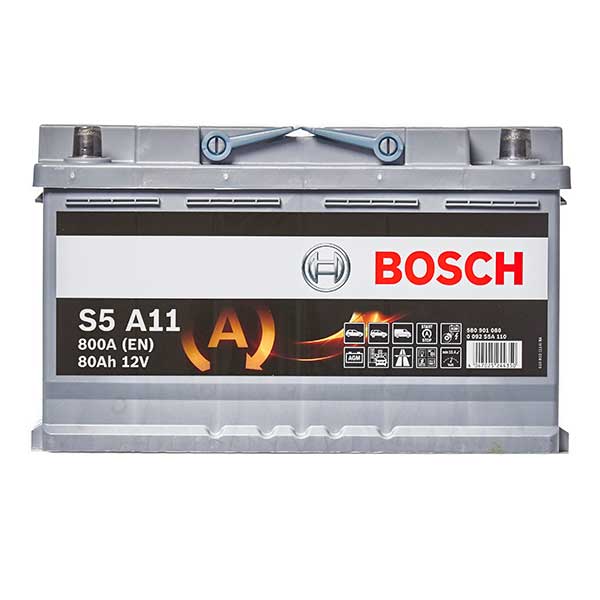 Bosch S5A11 AGM Stop/Start 115 80AH 800 CCA Car Battery - 3 Year Guarantee