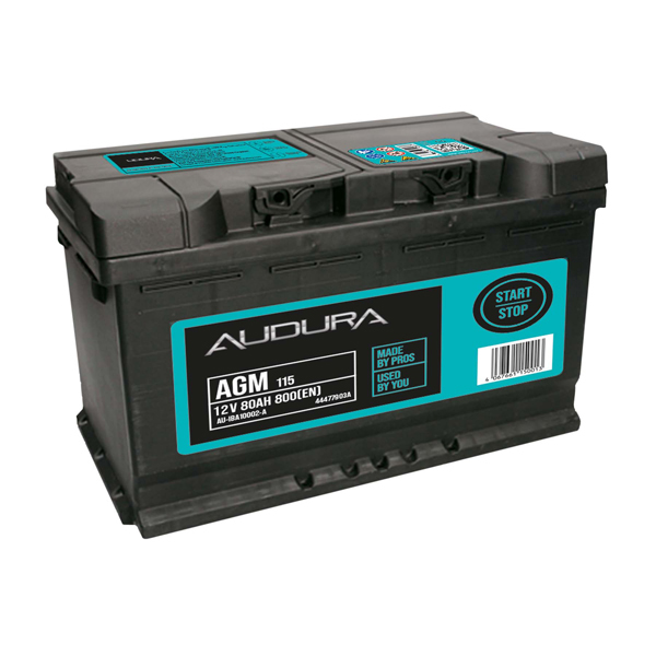 Audura 115 AGM Stop/Start Car Battery - 3 Year Guarantee