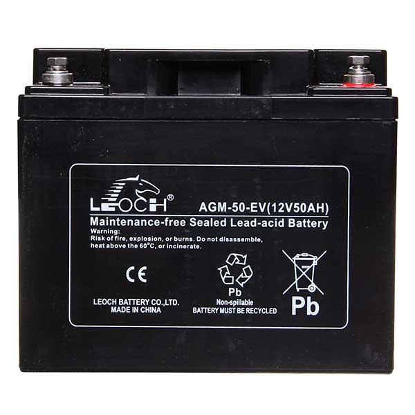 Leoch AGM Sealed Deep Cycle Battery 12V 50AH