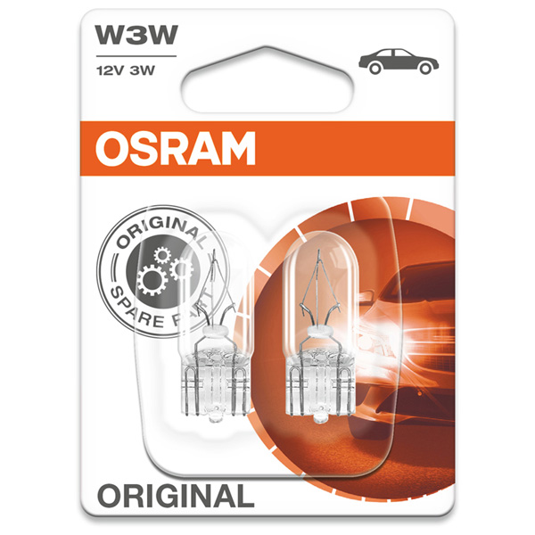 Osram 2821-02B 12V 3W T10 - Twin Bulb