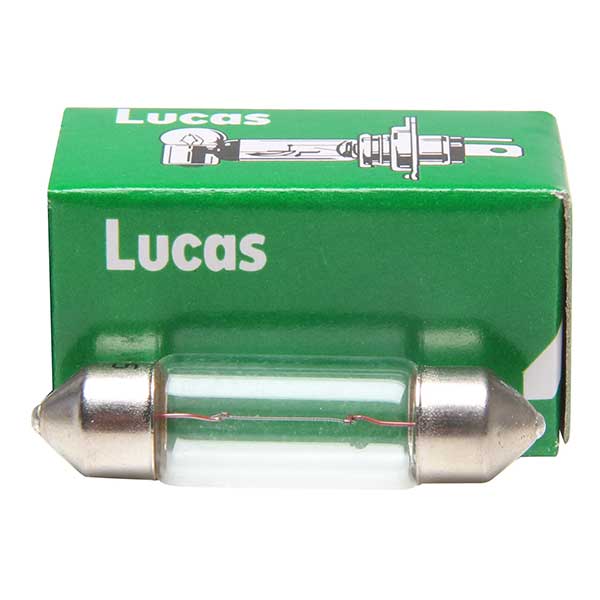 Lucas 272 12V 10W Festoon Clear Bulb - Single Bulb