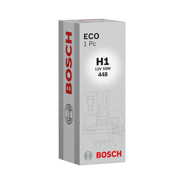 Bosch H1 (448) Single Bulb - 12v 55w 1 Pin
