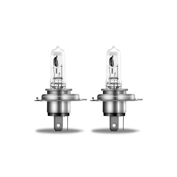 Osram Night Breaker Silver H4 headlight bulbs +100% more brightness (2 bulbs)