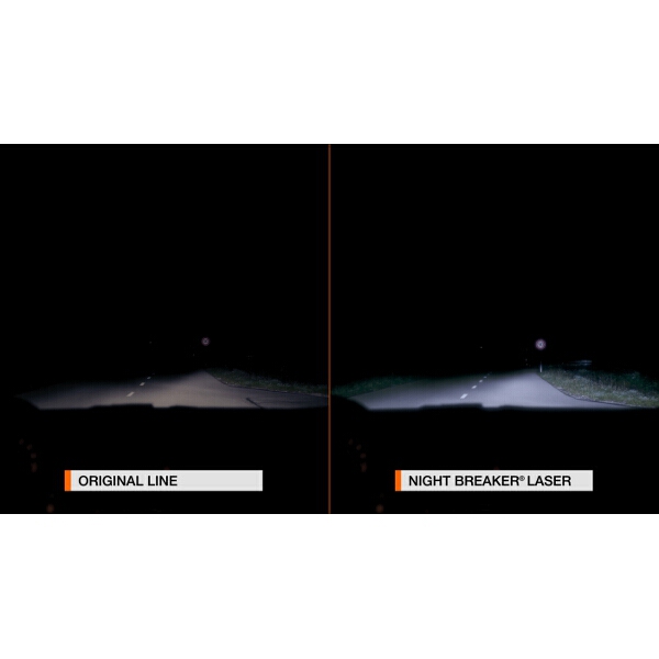 Osram Night Breaker Laser H4 headlight bulbs +150% more brightness (2 bulbs)