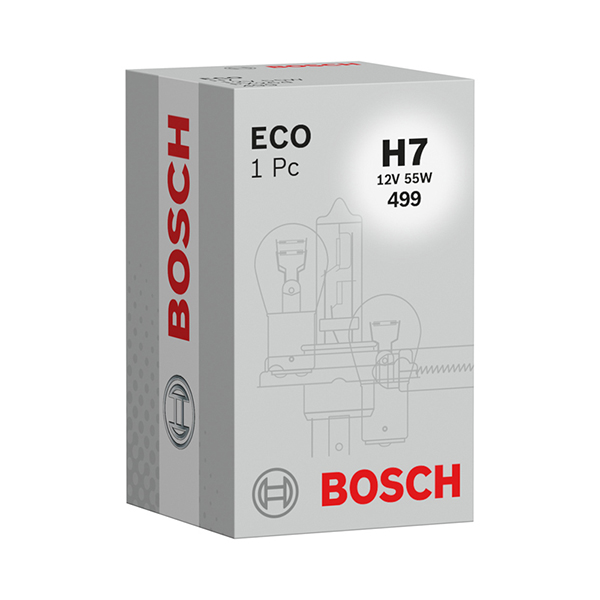 Bosch H7 12v 55W Halogen Bulb - Single bulb