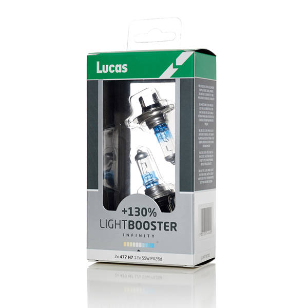 Lucas Light Booster 130% Extra Light H7 Twin Pack