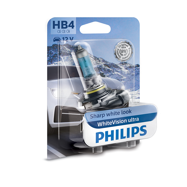 Philips 12V HB4 White Vision Ultra +60% Brighter Upgrade - Single Pack