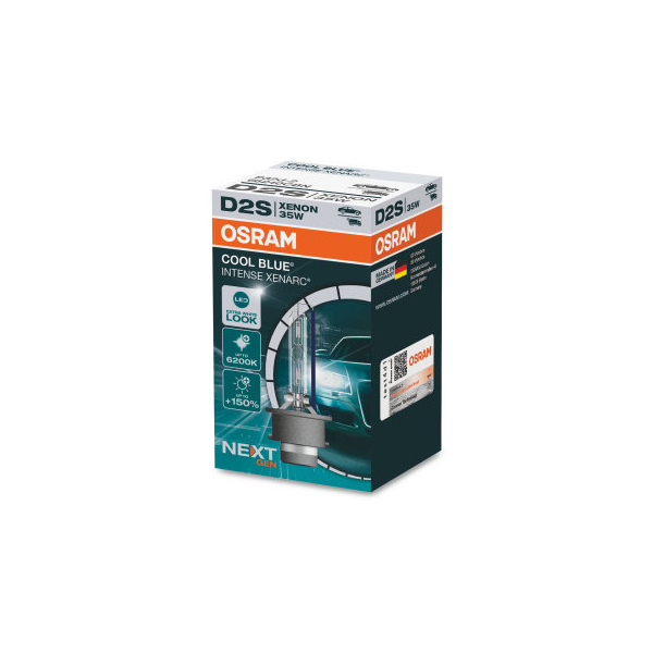 Osram Cool Blue Intense D2S HID headlight bulb extra blue with up to 6000K (1 Bulb)