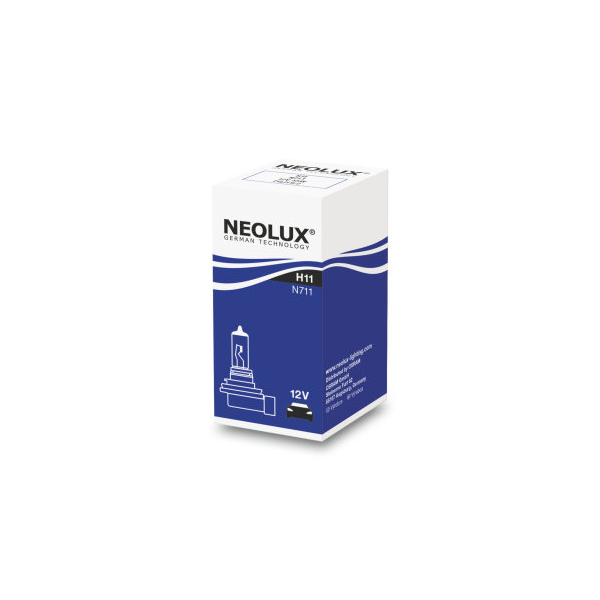 Neolux H11 12V 55W 711 Right Angled Bulb - Single