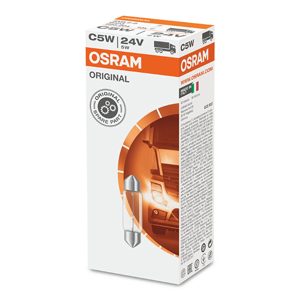 Osram 242 24V 5W Festoon Bulb - Single Bulb