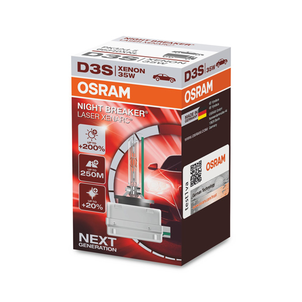 OSRAM Xenarc Night Breaker Laser D3S Xenon Car Headlight Bulbs Twin