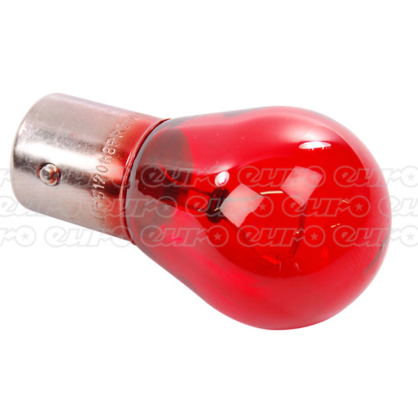 Lucas 385 12V 21W Single Filament Red Bulb - Single Bulb