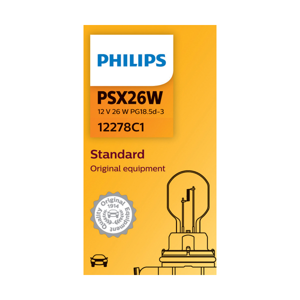 Philips PSX26W 12V 26W Black Base Bulb - Single Bulb