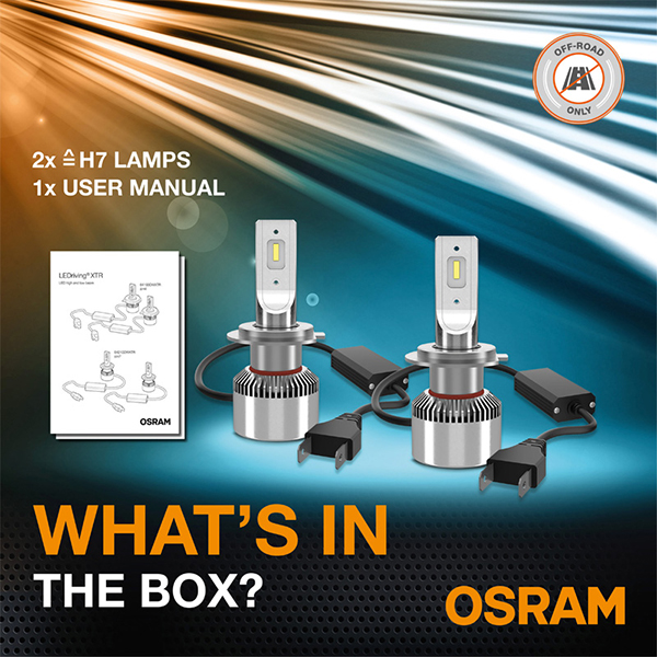 Osram LEDriving® XTR H7 Cool White 6000K 12V Kit | Euro Car Parts