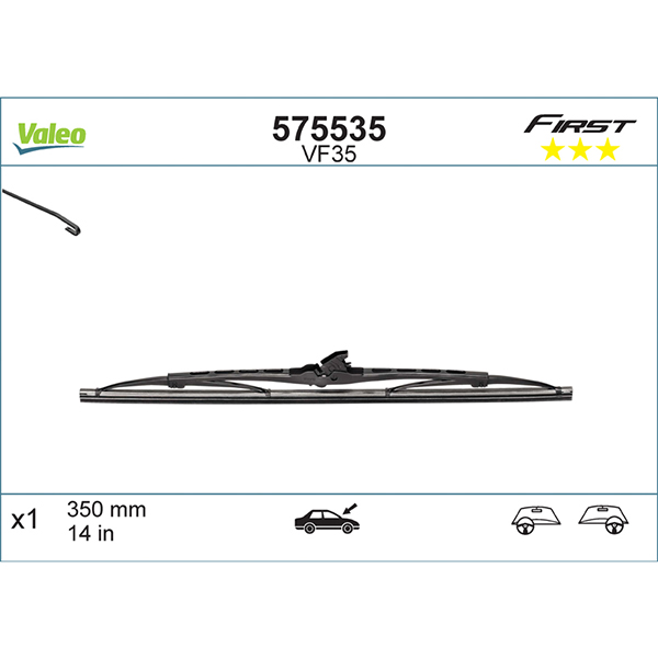 Valeo First Universal Wiper Blade 14 Inch