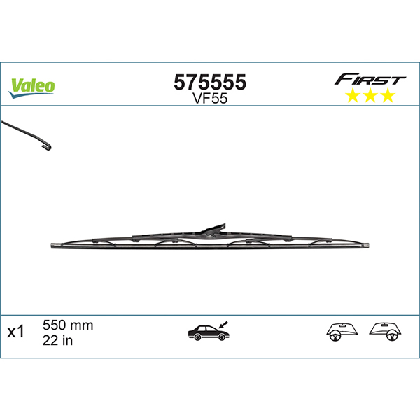 Valeo First Universal Wiper Blade 22 Inch