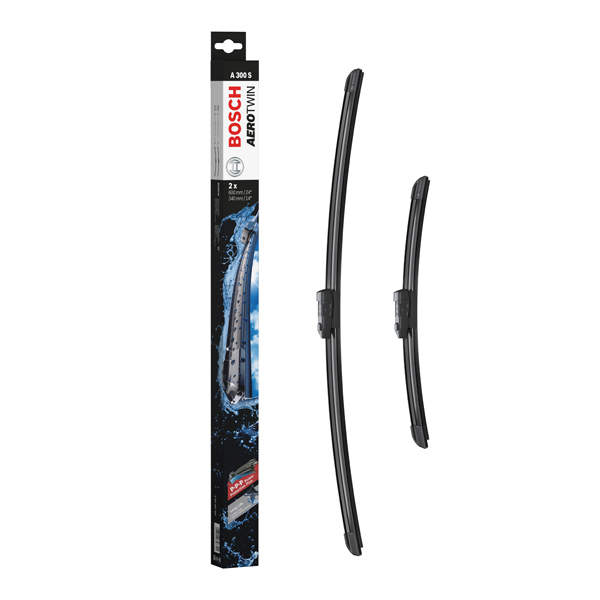 Bosch Aerotwin Flat Wiper Blade Set A300S