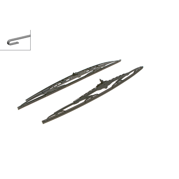 Bosch Super Plus Specific Wiper Blade Set Sp21/21Js With 1 Curved Blade