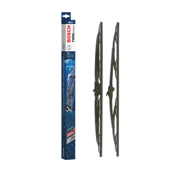 Bosch Super Plus Specific Wiper Blade Set Sp24/24B With Spoiler On Rh Side