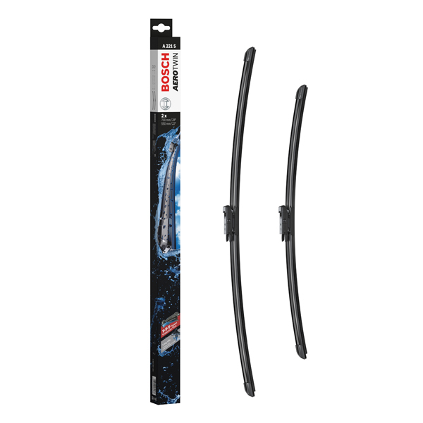 Bosch Aerotwin Flat Wiper Blade Set A221S