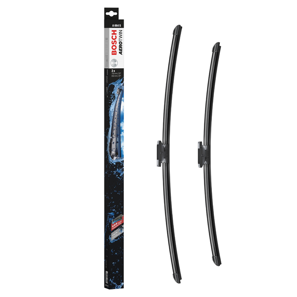 Bosch Aerotwin Flat Wiper Blade Set A664S