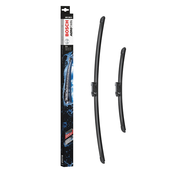 Bosch Aerotwin Multiclip Flat Wiper Blade Set AM246S
