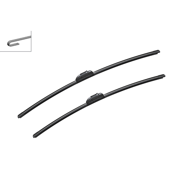 Bosch Retrofit Flat Wiper Blade Set Ar703S With Spray Nozzle