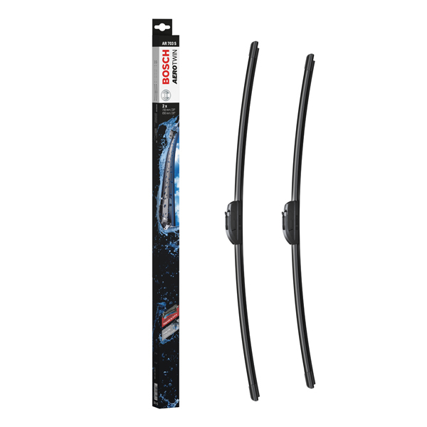 Bosch Retrofit Flat Wiper Blade Set Ar703S With Spray Nozzle