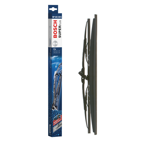 Bosch Super Plus Universal Wiper Blade Set With Spoiler SP19/19S