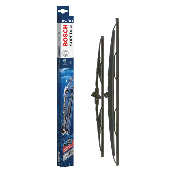 Bosch Super Plus Universal Wiper Blade Set With Spoiler SP21/19S
