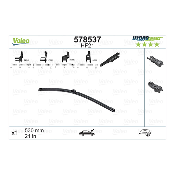 Valeo Hydro Connect Wiper Blade HF21