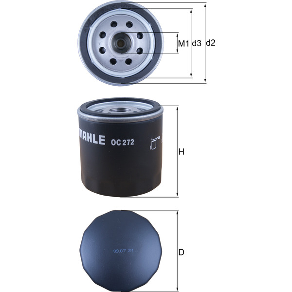 Mahle Knecht Mahle Knecht Oil Filter Oc272
