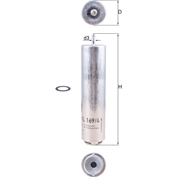 Mahle Knecht Mahle Knecht Fuel Filter Kl169/4d