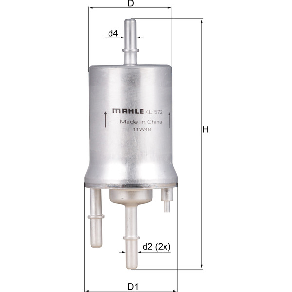 Mahle Knecht Mahle Knecht Fuel Filter Kl572