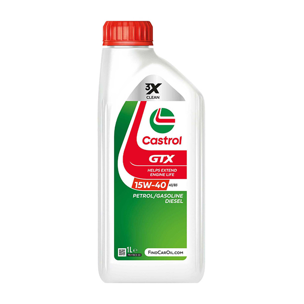 Castrol GTX A3/B3 Engine Oil - 15W-40 - 1ltr