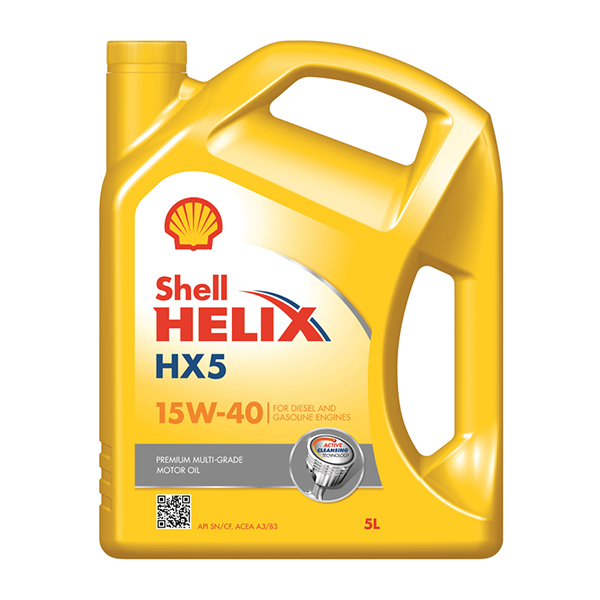 Shell Helix HX5 Engine Oil - 15W-40 - 5Ltr