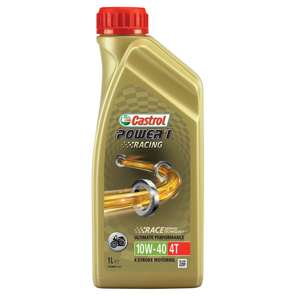 Castrol Power1 10W-40 Racing 4T Motorcycle 4 Stroke - 1Ltr