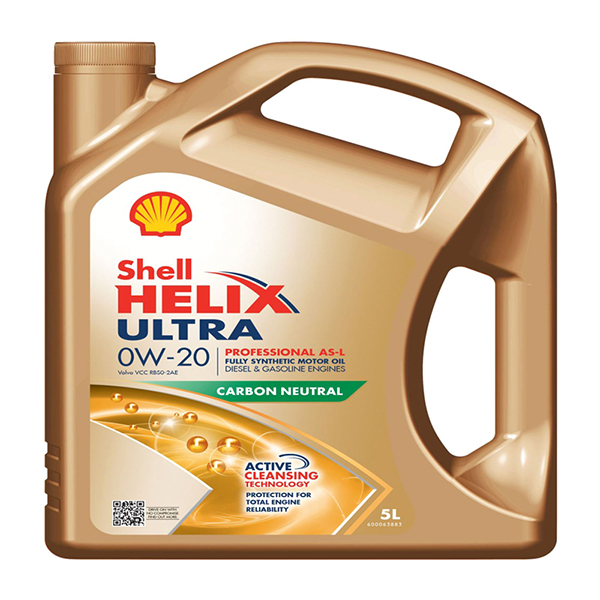 Shell Helix Ultra Professional AS-L Engine Oil - 0W-20 - 5Ltr