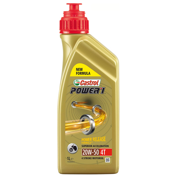 Castrol 1ltr Castrol Power1 4t 20w-50 Motorcycle 4 Stroke