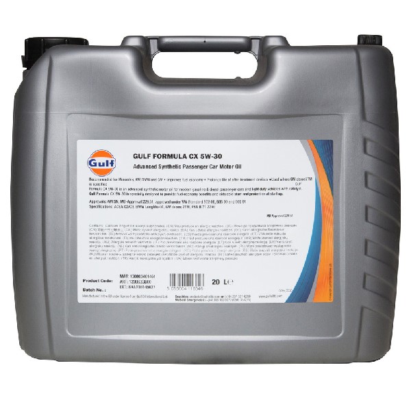 Gulf Formula Cx 5w 30 C2 C3 Engine Oil ltr Euro Car Parts