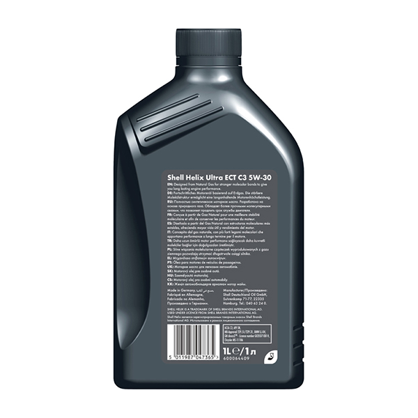Shell Helix Ultra ECT C3 Engine Oil - 5W-30 - 1Ltr