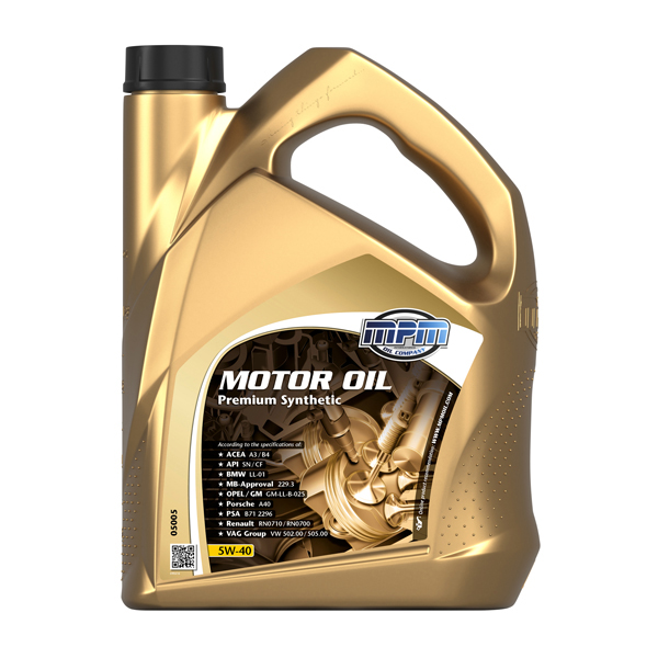 MPM 5W-40 Premium Synthetic 5L