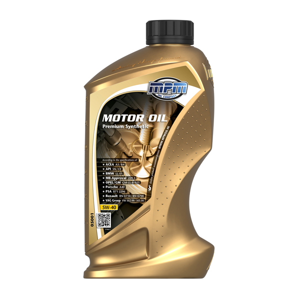 MPM 5W-40 Premium Synthetic 1L