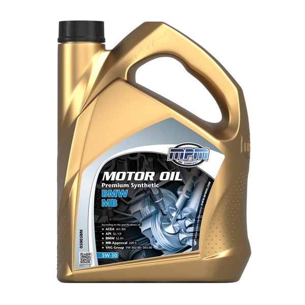 MPM Oil 5W-30 Premium Synthetic BMW / MB 5L