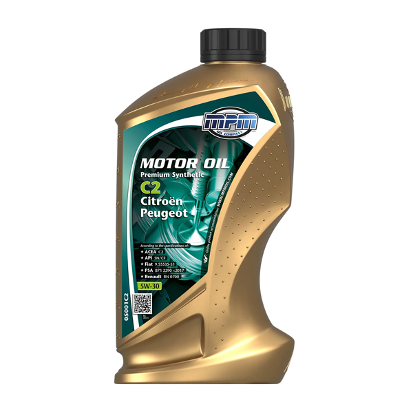 MPM Oil 5W-30 Premium Synthetic C2 Citroën / Peugeot 1L