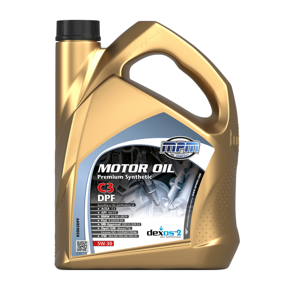 MPM Oil 5W-30 Premium Synthetic C3 DPF 5L