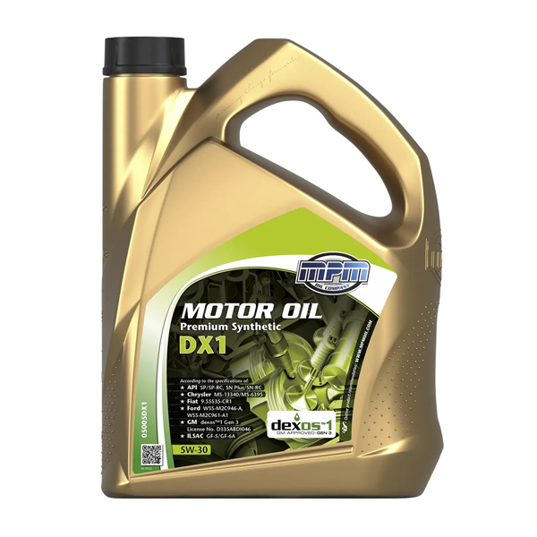MPM Oil 5W-30 Premium Synthetic DX1 5L
