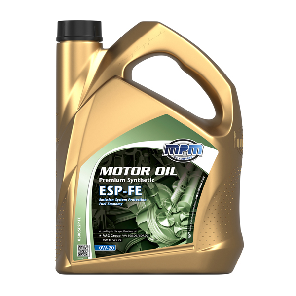 MPM Oil 0W-20 Premium Synthetic ESP-FE 5L